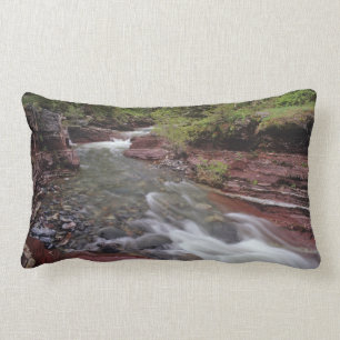Lost Horse Creek in Waterton Lakes National Park Lumbar Cushion