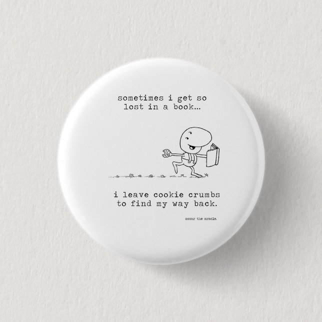 Lost in a Book Button (Front)