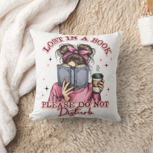 Lost In a Book....  Cushion