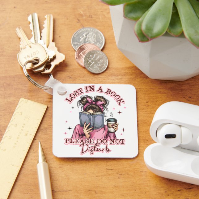 Lost In a Book....  Key Ring (Desk)