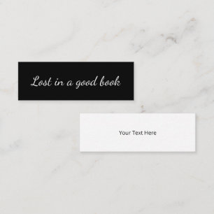 Lost in a Good Book Personalised Mini Bookmark Set Business Card