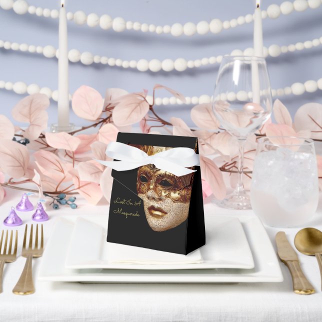 Lost In A Masquerade Halloween Dance Party Favour Box (Wedding)