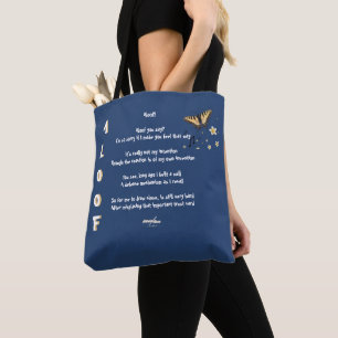 Lost in a Quatrain by Adiela Akoo - Aloof Tote Bag