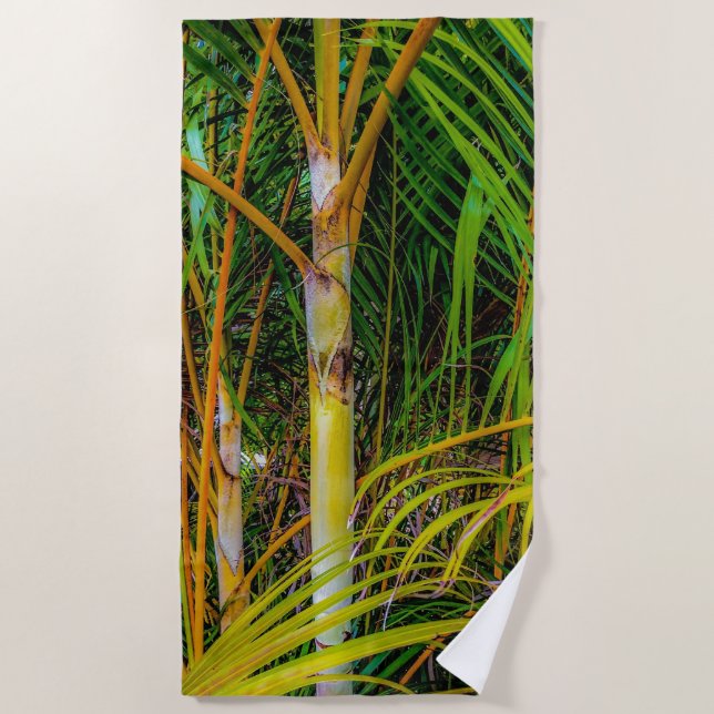 Lost in Areca Palms Beach Towel (Front)