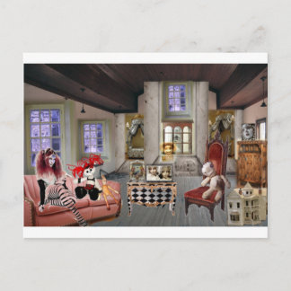 LOST IN DOLL LAND POSTCARD