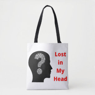 Lost in My Head All-Over-Print Tote, Shoulder Tote Bag