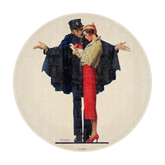 Lost in Paris Cutting Board (Front)