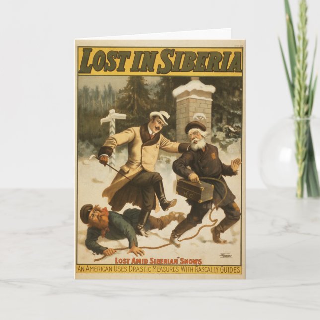 Lost In Siberia, Circa 1898. Card (Front)