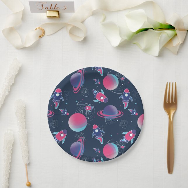 Lost in Space Children Party  Paper Plate (Wedding)