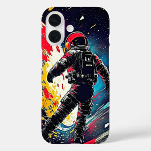 Lost in Space: Retro Astronaut iPhone Case
