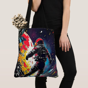 Lost In Space - Shattered Reality Astronaut Tote Bag