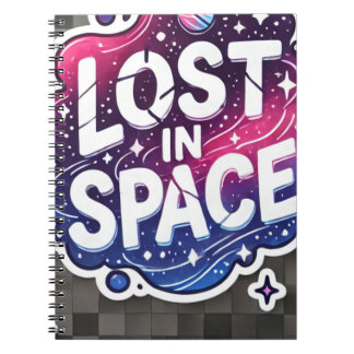 Lost in Space - Vibrant Galaxy Sticker Notebook