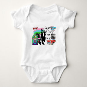 Lost in the 50s Retro Cool Design Baby Bodysuit