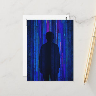 Lost in the Algorithm Blues Postcard
