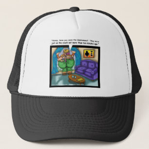 Lost In The Crack Funny Cartoon Gifts Collectibles Trucker Hat