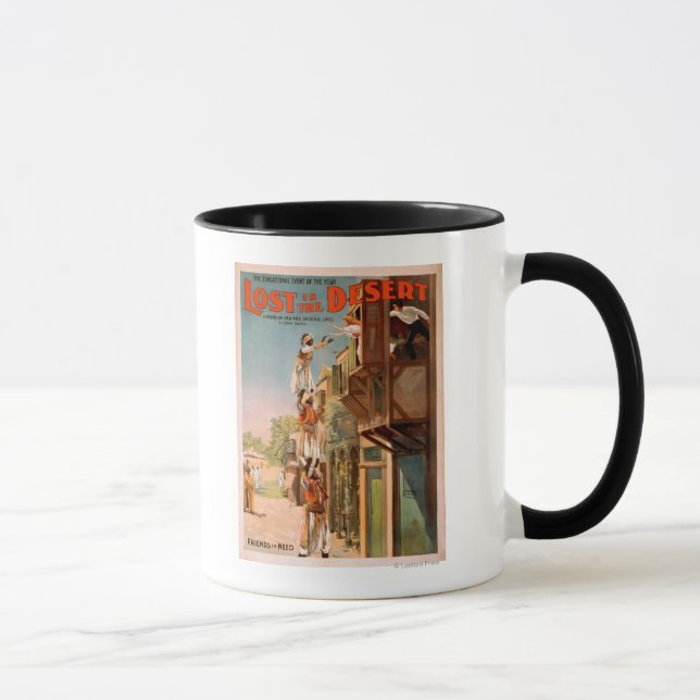 Lost in the Desert Arabian Theatrical Poster Mug (Right)