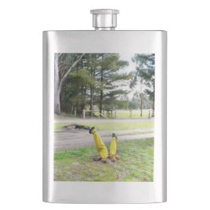 Lost in the Garden Again Hip Flask