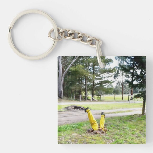 Lost in the Garden Again  Key Ring (Front)