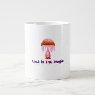 Lost in the Magic Mushroom Art Large Coffee Mug