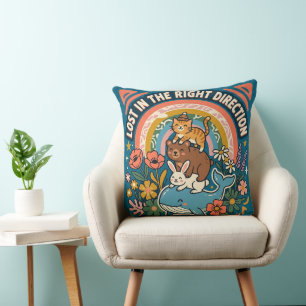 Lost in the Right Direction – Cute Whimsical  Cushion