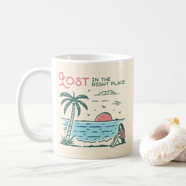 Lost in the Right Place Coffee Mug (With Donut)