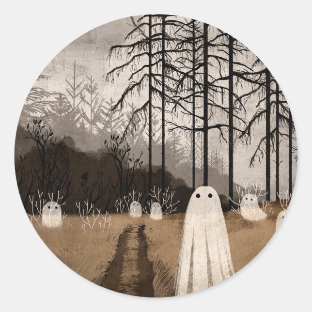 Lost In The Unknown Classic Round Sticker (Front)