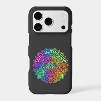 Lost in the Vibe Rainbow Neon Mandala Graphic