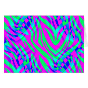 Lost in the Wilds Abstract Colourful Zebra Stripes