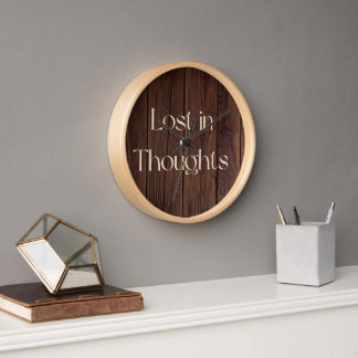 Lost in Thoughts Clock