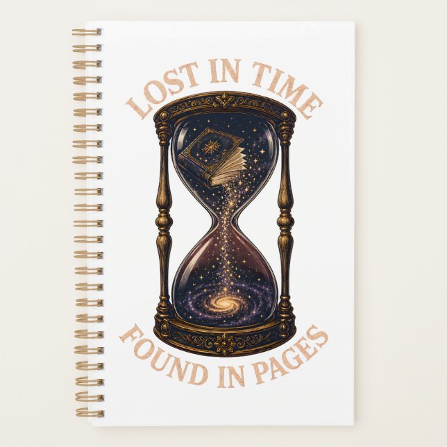 Lost In Time Found In Pages Planner (Front)