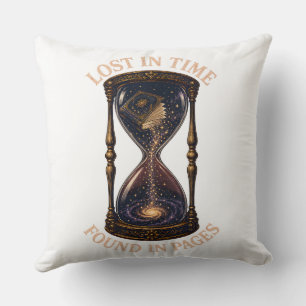 Lost In Time Found In Pages Throw Pillow