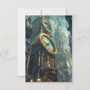 Lost in Time Thank You Card