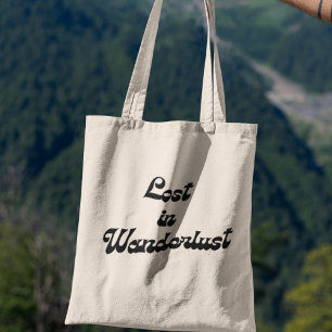 Lost in Wanderlust Adventure Traveller Travel Tote Bag