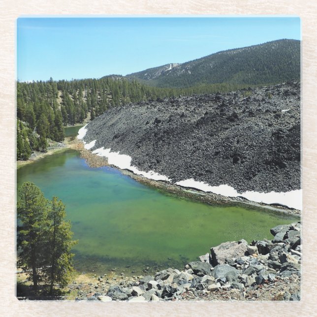 Lost Lake, Oregon Glass Coaster (Front)