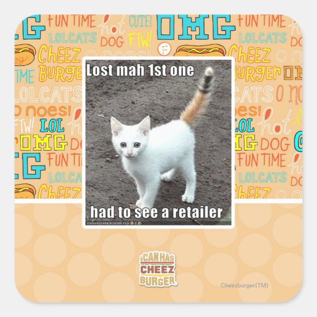 Lost Mah 1st One Square Sticker (Front)