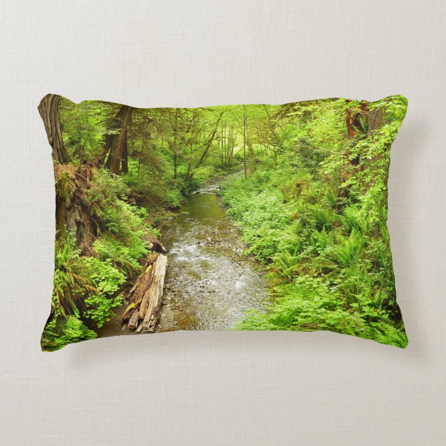 Lost Man Creek II at Redwood National Park Decorative Cushion (Front)