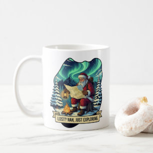 Lost Nah Just Exploring Santa Design Coffee Mug