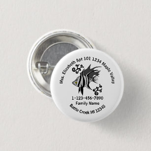 Lost Old Wife Family Home Address 3 Cm Round Badge