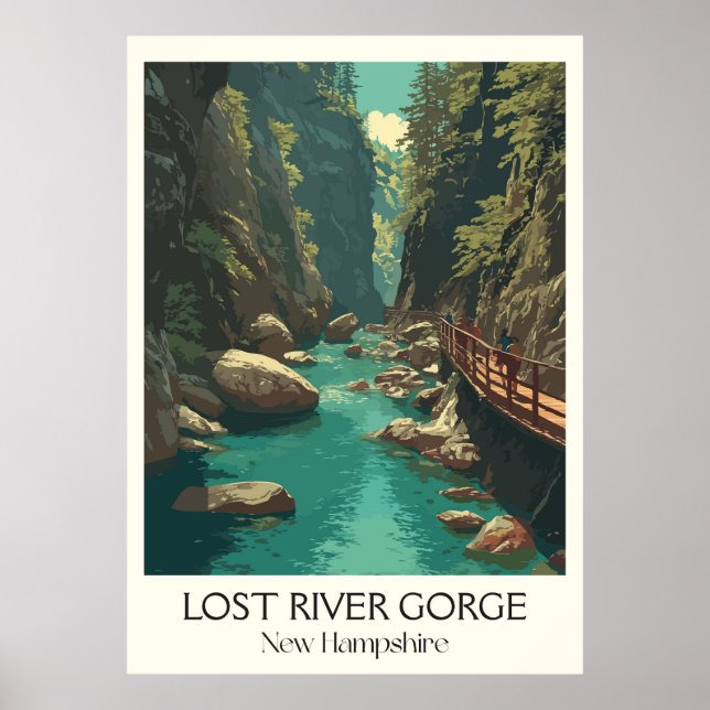 Lost River Gorge New Hampshire Poster (Front)