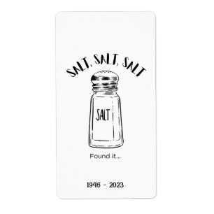 Lost shaker of salt - fond it