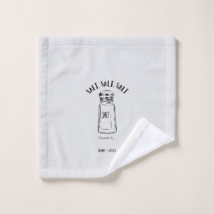 Lost shaker of salt - fond it golf wash cloth