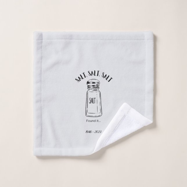 Lost shaker of salt - fond it golf  wash cloth (Wash Cloth)