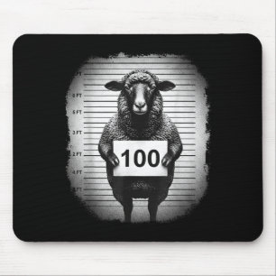 Lost Sheep And Found Wanted Mugshot Christian Men Mouse Pad