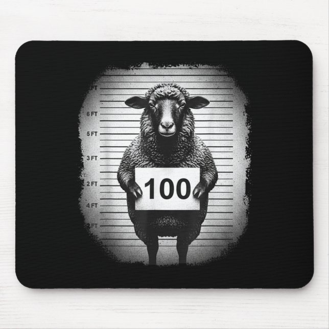 Lost Sheep And Found Wanted Mugshot Christian Men  Mouse Pad (Front)