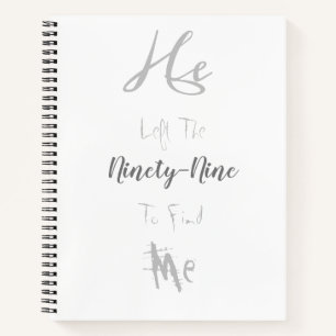 Lost Sheep Found Spiral Notebook