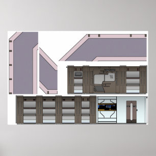 Lost Ship Hallway Poster