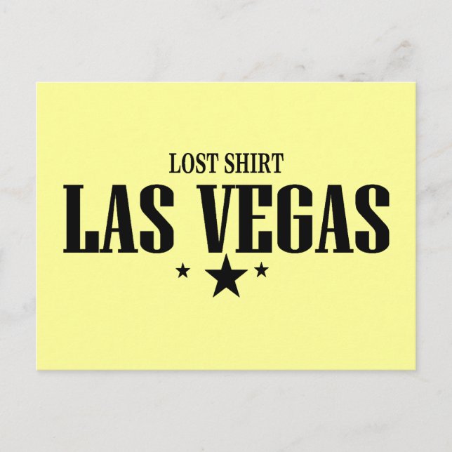 Lost Shirt Las Vegas Postcard (Front)