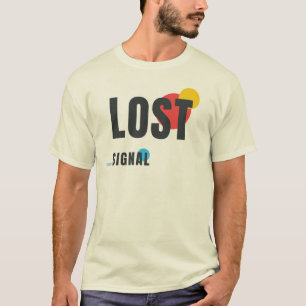 LOST SIGNAL Modern Tech Aesthetic Graphic Design T-Shirt