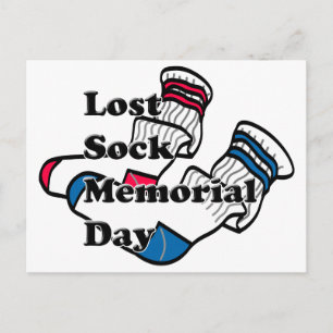 Lost Sock Memorial Day Postcard