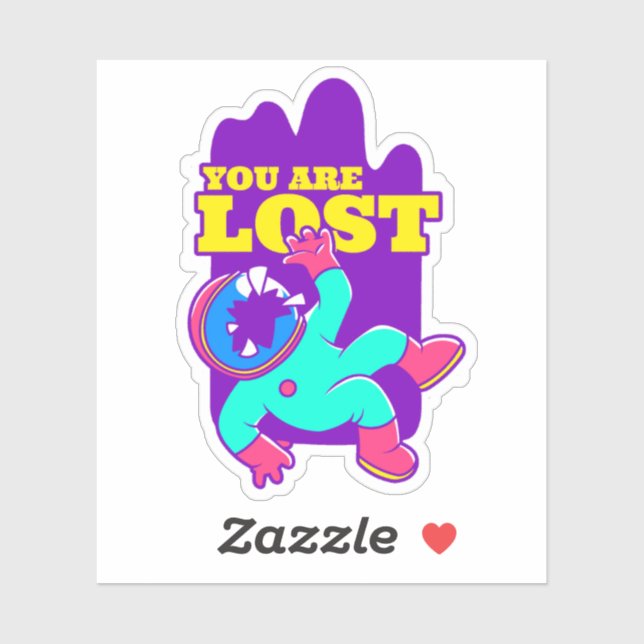 LOST SPACE Custom-Cut Vinyl Sticker (Sheet)